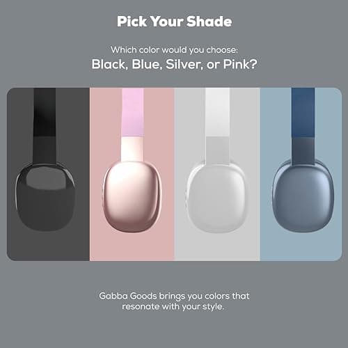 Gabba Goods Wireless Over Ear Bluetooth Headphones with Microphone - Wireless Headset -Noise Reduction - Bluetooth, Wired,Built in Micro SD for Travel, Home, Work TV,PC,Gaming,Cellphone (Pink) 8