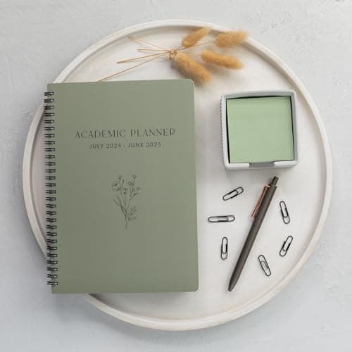 Beautiful 2024-2025 Academic Planner - A 7" x 10" Daily Planner for Women or Men with Weekly & Monthly Spreads For The 24-25 School Year - Runs From July 2024 - June 2025 7