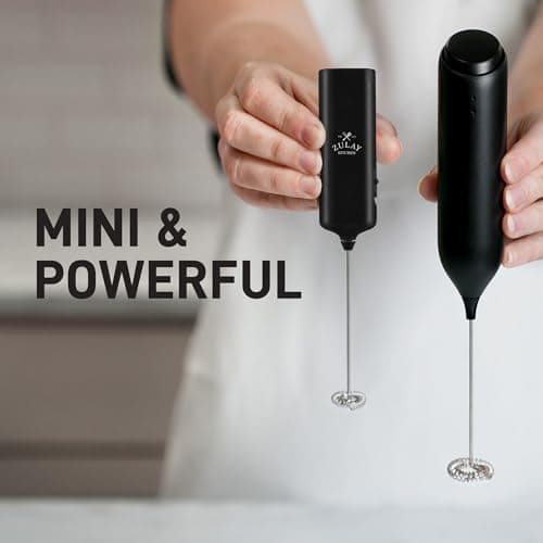 Mini & Mighty Milk Frother Wand – Powerful Handheld Coffee Frother, Battery Operated Drink Mixer – Compact Pocket Size – Detachable Whisk for Latte, Cappuccino, Matcha, Hot Chocolate – Black 7
