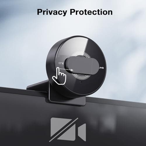 EMEET C950 4K Webcam for PC - PDAF Autofocus, USB Webcam with Microphone & Physical Privacy Cover, 1080P@60FPS, USB 2.0 Plug&Play, No Tripod Hole, Web Cam w/ 70°View for Meeting/Online Classes/Zoom 8