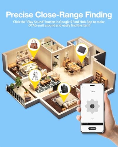 Air Tags for Android,Air Tags-4 Pack Android,Android Tracker Tags,2 Year Battery Life,Google Find Trackers for Google'S Find Hub App,IP65 Waterproof Luggage Tracker Android for Keys,Wallets,Suitcases 5