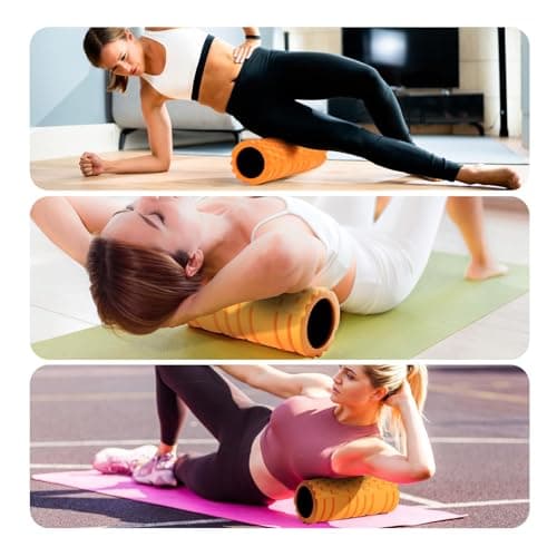 Krightlink Foam Roller High Density 13" Patented Exercise Roller for Deep Tissue Muscle Massage, Muscle Massage and Myofascial Trigger Point Release, Relieves Muscle Pain, Improves Mobility (Orange) 5