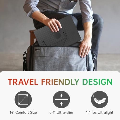 Intehill 14" Portable Monitor 2.5K, 2560x1600 Portable Screen for Laptop, 16:10 Travel Monitor with Tempered Glass, 100% sRGB HDMI Portable Display, Mobile External Display with Stand & Speaker, Q14ZA 7