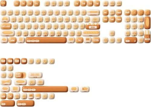 Akko PBT Keycaps Set, Bun Wonderland MOG Profile 138-Key Keycaps for Mechanical Keyboards 8