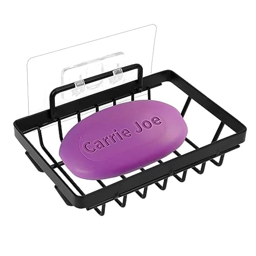 Carrie Joe Soap Dish Holder No Drilling 304 Rustproof Stainless Steel Wall Mounted Soap Holder Tray Bar Sponge Holder for Bathroom & Kitchen