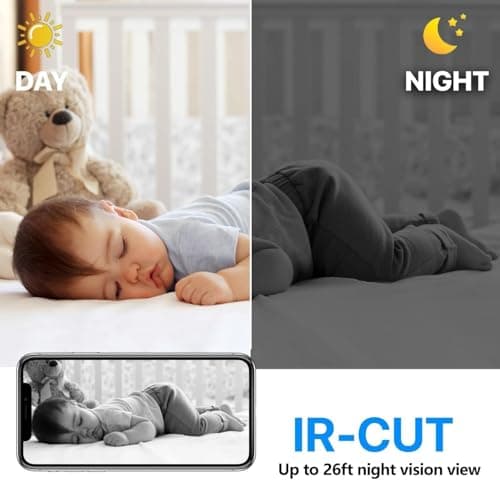 Indoor Wireless WiFi Camera Home Security Room Body Cameras Nanny Cam Smart Home Outdoor Cams Pet Dog Baby Camera 1080P House Portable Camera Mini Room Night Vision Camera No Need WiFi Door Camera 4