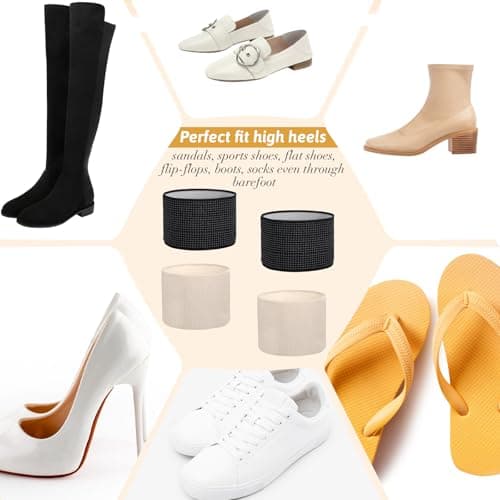 2 Pairs Copper Arch Support Sleeves, 3.8 × 2.36 inches Plantar Fasciitis Braces for Foot Care, Plantar Brace Compression Bands for Flat Feet Heel Spurs Feet Care Pain Relief (S) 5