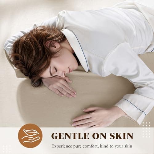 SONORO KATE 100% French Linen Fitted Sheet (1 Piece) - Stone Washed Natural Linen Mattress Cover, 16 Inch Deep Pocket, Ultra Soft, Breathable, Durable for Hot Sleepers (Natural Linen,King) 6