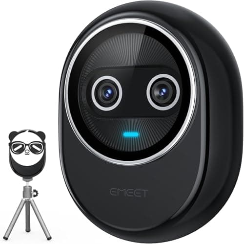 EMEET Piko+ Webcam 4K, World's 1st Dual-Camera AI-Powered 4K Webcam, 1/2.55'' Sony Sensor, 3 Mics&3 Sound Modes, Panda Magnetic Privacy Cover, USB C-C&C-A, Ideal for Livestreamers and Content Creators