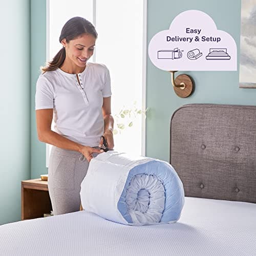 Sleep Innovations Dual Layer 4 Inch Memory Foam Mattress Topper, King Size, Ultra Soft Support, 3 Inch Cooling Gel Memory Foam Plus 1 Inch Fluffy Pillow Top Cover 7