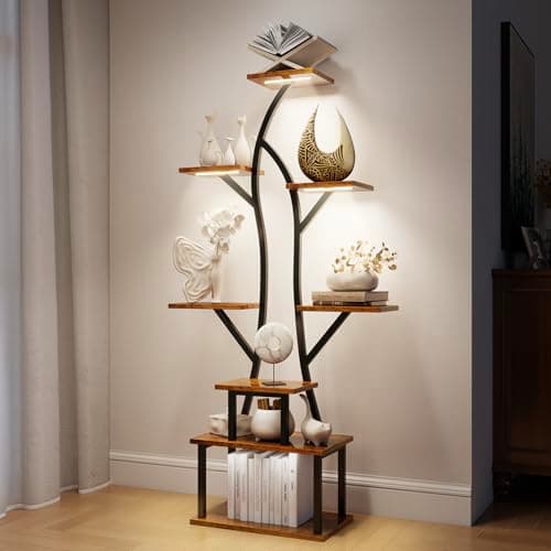 MistyJungle Plant Stand Indoor with Grow Light, 8 Tiered Large Plants Shelf, 62IN Tall Large Corner Plant Stand Shelves, Full Spectrum Timing Dimmable Metal Flower Holder for Home, Room,Patio,Balcony 9