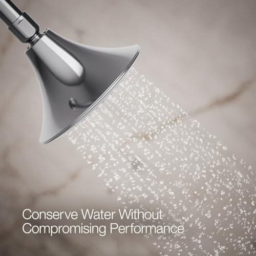 KOHLER 10282-AK-CP Forté® Single-function showerhead, 2.5 GPM, Corrosion Resistant Finish, Polished Chrome 5