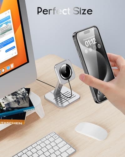 for Mag-Safe Charger, Magnetic Wireless Charger Made for iPhone 17/17 Pro/17 Pro Max/Air/16/15/14/13/12 Series, Mag Safe Charging Pad for AirPods Pro 3 2 (Black) 7