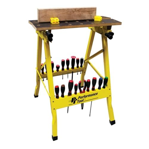 Performance Tool W54025 Portable Multipurpose Workbench and Vise (200 lbs Capacity) , Yellow 6