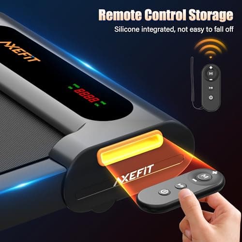 AXEFIT Under Desk Treadmill, Quiet 2 in 1 for Walking & Jogging, 2.5HP Portable with Remote Control, LED Display 5