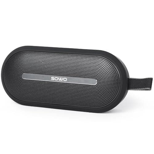 SOWO Portable Bluetooth Speaker with Powerful Bass - Wireless Speaker with Partyboom Technology - 40W, IP67 Waterproof - Stereo Sound for Outdoor, Camping and Travel Use - Black