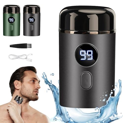 Mini Portable Electric Shaver - Mini Shaver, USB Rechargeable & Waterproof Mini Electric Shaver for Men - Perfect for Travel