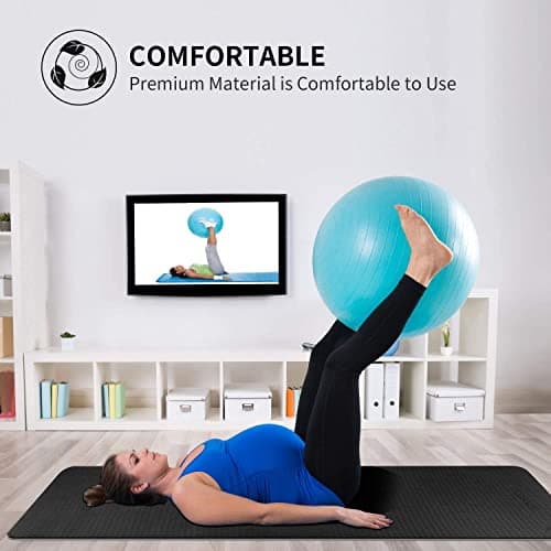 CAMBIVO Extra Wide Yoga Mat for Women and Men (72"/84"x 32"x 1/4") TPE Workout Mat, Non-slip Large Exercise Fitness Mat for Yoga, Pilates, Workout 6