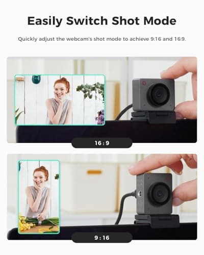 OBSBOT Meet SE 1080P 100FPS Webcam for PC, AI Framing Streaming Camera with 1/2.8" Sensor, Beauty Mode, Gesture Control, Staggered HDR, Web Camera for Desktop Computer, Laptop, Meeting.(Space Grey) 8