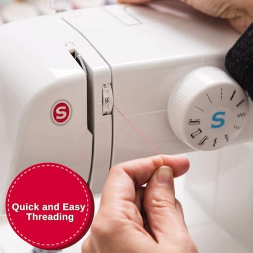 SINGER Start 1304 Portable Sewing Machine | Lightweight, Beginner-Friendly with 57 Stitch Applications, Automatic Bobbin Winding & 4-Step Buttonhole | Includes Accessory Kit 7