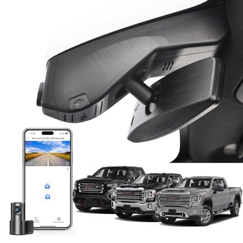Mangoal Front 4K & Rear 1080P Dash Cam for GMC Sierra 1500 2019-2021, 1500 Limited 2022, 2500/3500 HD 2020-2023(Model A), Model A & Model B have Same Model Years but Vehicle Sensor Cover Are Different