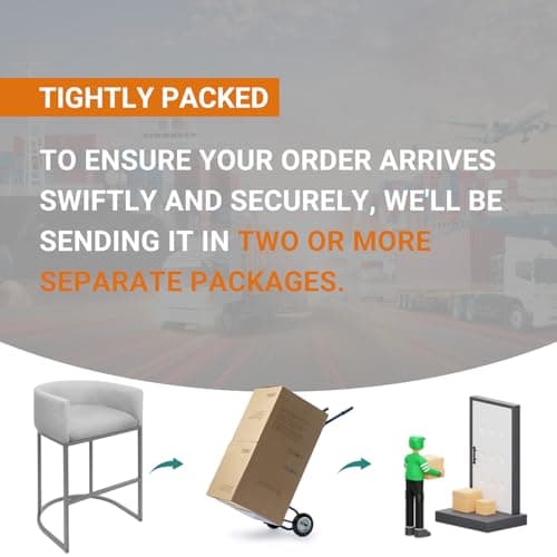 VATROS 26" H Counter Height Bar Stools Set of 3, Modern Barrel Counter Stools with Backrest and Arms, Linen Fabric Upholstered Accent Barstools for Kitchen Island,Support 450 LBS (Beige) 7