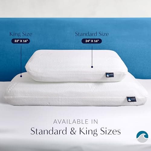 Bluewave Bedding Versalayer Adjustable Layer Pillow - 20 Heights from 0.75 to 6 Inches - Adjust Height and Firmness - 6 Thin Memory Foam Pillows - for Stomach, Back, and Side Sleepers (Standard Size) 6