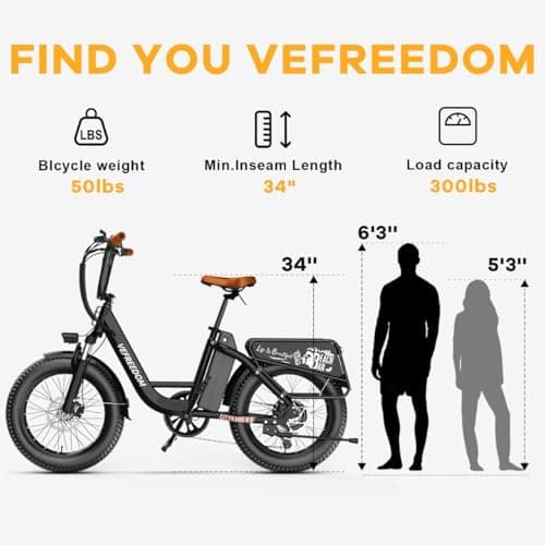 1500W Peak Electric Bike for Adults, 48V 20Ah Removable Battery Max Range 80Miles & 30MPH Electric Bicycle, 20''×4.0" Fat Tire Ebike,Fast Cargo Ebikes,Commute Mountain Step Thru E-Bike… 8