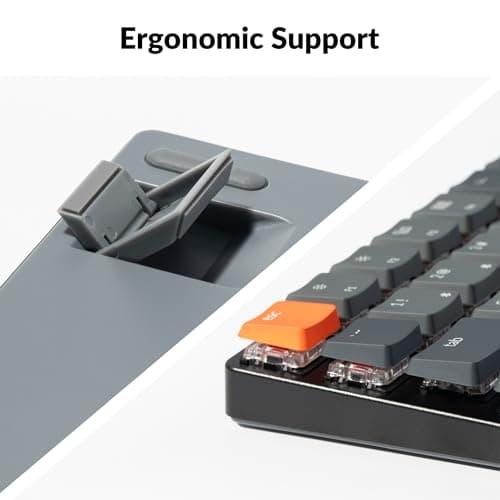 Keychron K3 Version 2, 84 Keys Ultra-Slim Wireless Bluetooth/USB Wired Mechanical Keyboard with White LED Backlit, Low-Profile Keychron Mechanical Brown Switch Compatible with Mac Windows 9