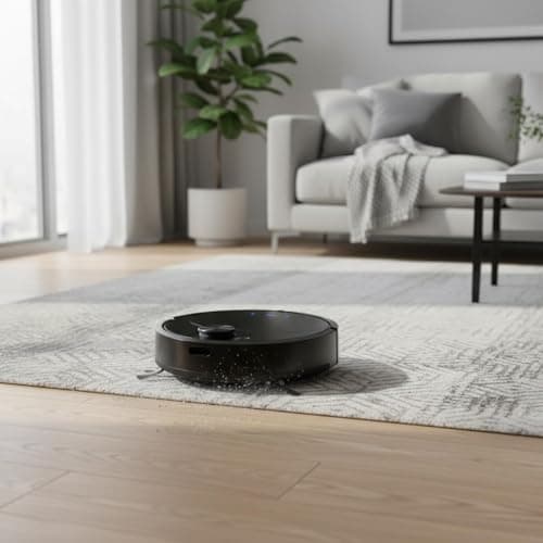 Robot Vacuum Cleaner, Powerful Suction Quiet Robotic Vacuum Cleaner Cleans Hard Floors to Low Pile Carpets Ideal for Pet Hair 9