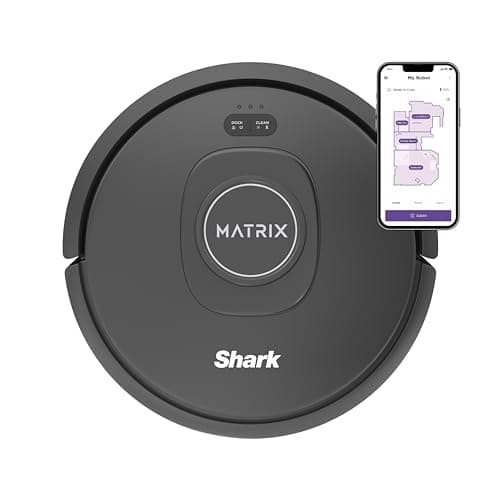 Shark R-RV2310 Matrix Robot Vacuum for Carpets and Hardfloors with Self-Cleaning Brushroll and Precision Mapping - Certified Refurbished