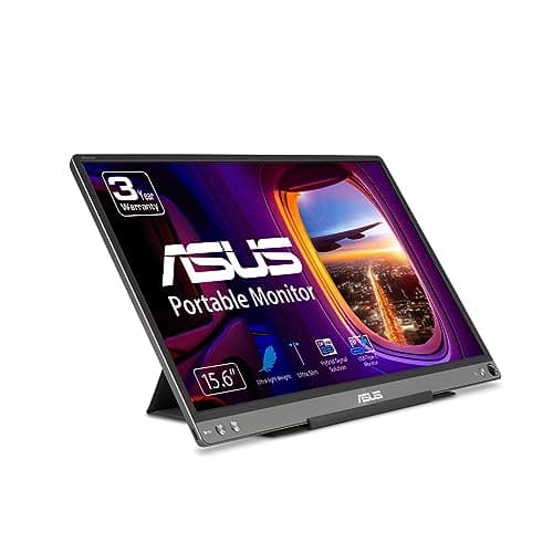 ASUS ZenScreen 15.6” 1080P Portable USB Monitor (MB16ACE) - Full HD (1920 x 1080), IPS, USB Type-C, Eye Care, Anti-Glare Surface, Lite Smart Case, External Screen for Laptop, 3-Year Warranty