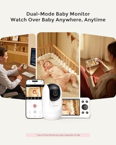 Momcozy Smart WiFi Baby Monitor with Camera and Audio & Momcozy White Noise Machine for Baby Sleeping with Night Light 6