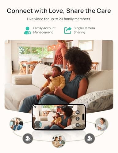 Dr.Care LumiView Smart WiFi Baby Monitor with 2 Cameras - 5" 1080P FHD & 2K Camera App Control, Privacy Mode, 5000mAh Removable Battery, Cry & Motion Alerts, HD Night Vision, Multi-User,1279ft Rang 11