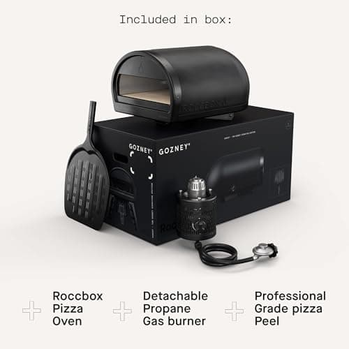 Gozney Roccbox Outdoor Pizza Oven, Black, Portable, Gas & Wood Fired, Restaurant-Grade 7