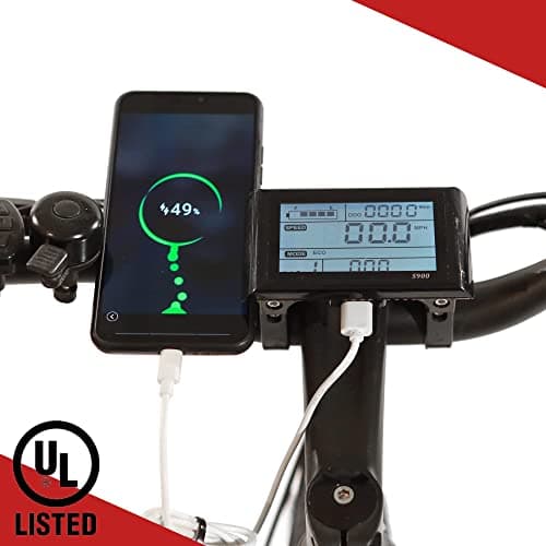 ECOTRIC 26" Fat Tire Electric Bike Powerful Adults Mountain Bicycle 500W Motor 36V/12.5AH Removable Lithium Battery Beach Snow Ebike Shock Absorption - 90% Pre Assembled 6