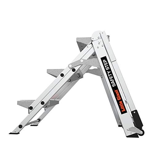 Little Giant Ladders, Safety Step, 3-Step, 3 Foot, Step Stool, Aluminum, Type 1A, 300 lbs Weight Rating, (10310BA) 9
