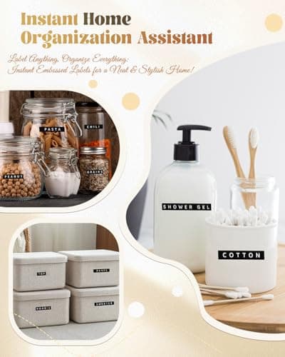 VolenGo Embossing Label Maker, Scrapbook Supplies Junk Journal Kit, Vintage Embossed Label Maker Machine with 10-Roll Color 3D Tapes, Retro Manual Embosser for Home DIY Crafts & Scrapbooking, Omega-S 7