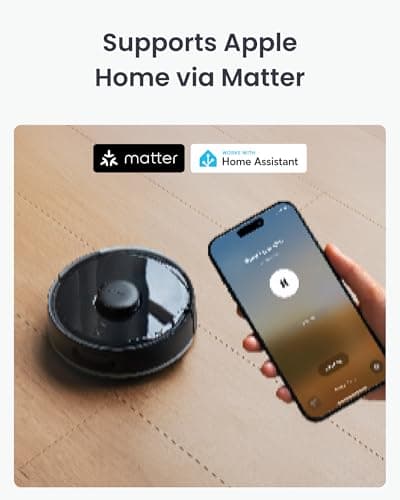 SwitchBot K11+ Robot Vacuum & Mop with Matter, 6000Pa Suction, 90-Day Hands-Free Self-Emptying, LDS Navigation, 3.6″ Ultra-Slim, Anti-Tangle for Pet Hair, Works with Alexa, Google Home, Apple Home 5