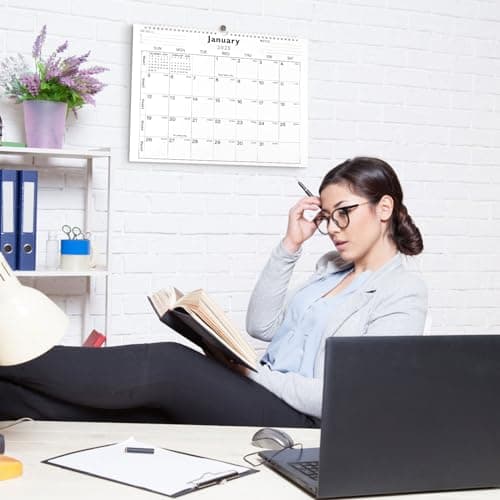 Calendar 2023-2024 - 18 Monthly Wall Calendar 2023-2024 from July 2023 to December 2024, 11 x 8.5 Inches.Thick Paper with Julian Dates and Block for New Year and Christmas Presents (2024-2025 wall calendar simplicity) 5