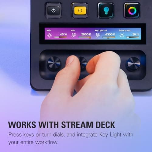 Elgato Key Light - Professional 2800 lumens Studio Light with Desk clamp for Streaming, Recording and Video Conferencing, Temperature and Brightness app-Adjustable on Mac, PC, iOS, Android 7