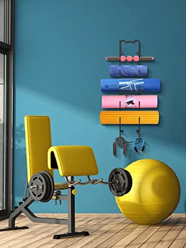 Elbourn Towel Rack Wall Mounted Metal Wine Rack Washcloths Bathrobe Storage Shelf Organizer Hand Towels Holder for Bathroom Cloakroom - Black 6