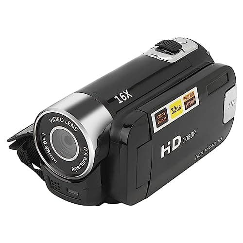 ASHATA Protable Video Camera Camcorder, 16MP 16X Zoom Digital Camera Recorder 1920x1080, 2.7" Screen 270 Rotary, Anti Shake Handheld DV Digital Camcorder for Students Teens Beginner 8