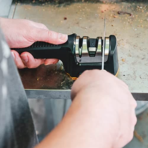 Work Sharp Pull Through Kitchen Knife Sharpener - Compact - Chef, Scissor, Paring, & Serrated Knives 8