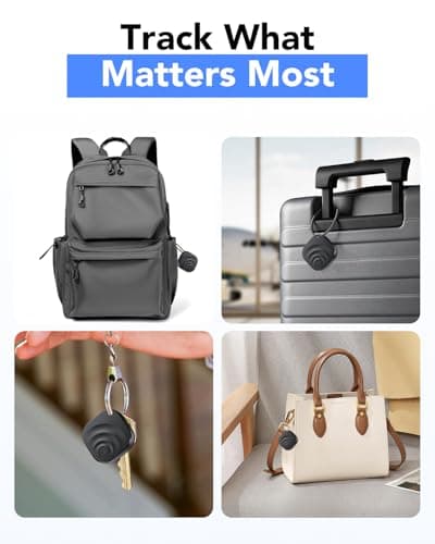 4 Pack Dual System Tracker for iOS and Android Bluetooth Tracker Smart Tags Compatible with Apple Find My (iOS) & Google's Find Hub(Android) for Keys, Luggage, Wallet, Vehicles 7