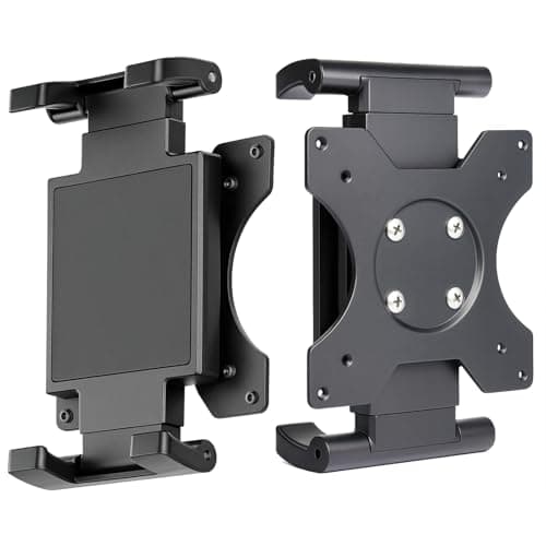 Universal VESA Mount Adapter for Tablets – Spring Clamp Holder for iPad and Portable Monitors up to 15.6″ – Fits VESA 75x75 & 100x100 – Compatible with Surface, Galaxy Tab, and 2-in-1 Laptops
