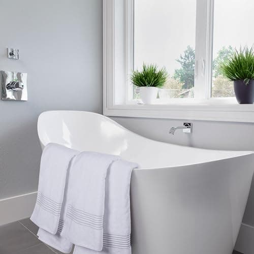 Utopia Towels Luxurious Bath Towels Set, 27 x 54 Inches 100% Ring Spun Cotton, 4 Pack White 7