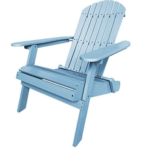 FDW Folding Adirondack Chair, All Weather Patio Chair Outdoor Fire Pit Chair for Patio Lawn Garden Backyard Deck Pool Beach