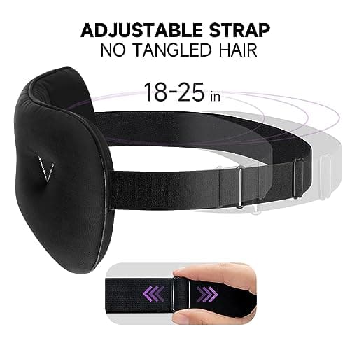 Umisleep Weighted Eye Mask - 0.5 lb, Cooling Blackout Sleep Mask Women & Men Eye Pillow Cover for Sleeping with Glass Beads, Heavy Blindfold Migraine Headache Sinus Pain Relief Puffiness 6