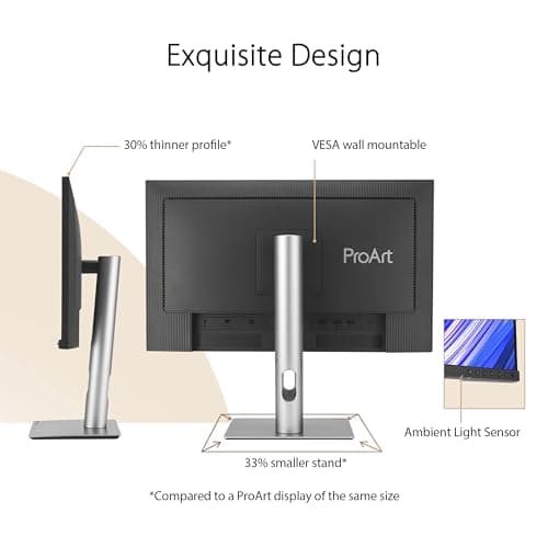 ASUS ProArt Display 24” (23.8 inch viewable) 1440P Professional Monitor (PA24ACRV) – IPS, QHD (2560 x 1440),Pre-Calibrated, 95% DCI-P3, ΔE < 2, Calman Verified, USB-C PD 96W, HDR400, 3 yr Warranty 6